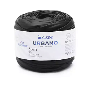 Fio/Lã CISNE URBANO 120g 36m 100% Poliester 00PT Preto