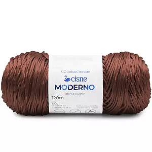 Fio/Lã CISNE MODERNO 100g 120m 100% Poliester 0506 Marrom