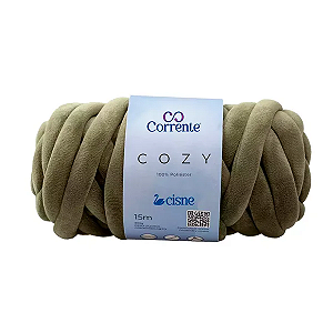 Fio/Lã CISNE COZY 300g 15m 100% POLIESTER-0322 Musgo