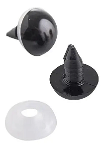 Olho Amigurumi 6mm Preto Unidade