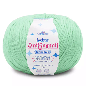 Fio Cisne Amigurumi Perfeito 145m-65g 100% Algodão-Verde Bebe 03036