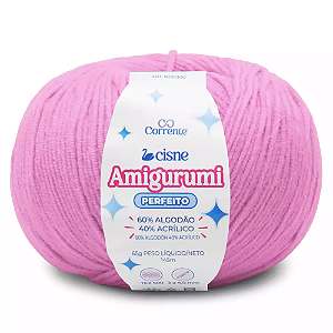 Fio Cisne Amigurumi Perfeito 145m-65g 100% Algodão-Pink 03019
