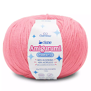 Fio Cisne Amigurumi Perfeito 145m-65g 100% Algodão-Flamingo 03015