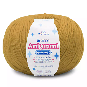 Fio Cisne Amigurumi Perfeito 145m-65g 100% Algodão-Mostarda 03009