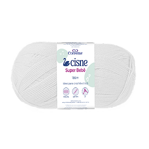 Fio Cisne Super Bebe 100g 467m 100% Acrilico-Branco 1000B