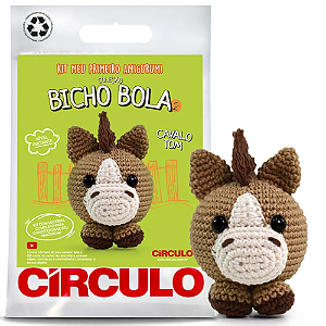 Kit Amigurumi - Bicho Bola 2 - Cavalo Tom