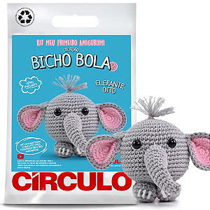Kit Amigurumi - Bicho Bola 2 - Elefante Otto