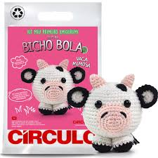Kit Amigurumi - Bicho Bola 2 - Vaca Mimosa
