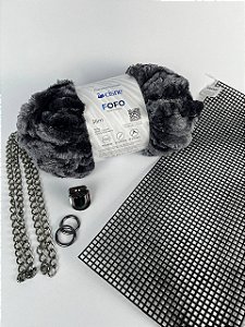 Kit Bolsa Maya - Fio Fofo Cisne Preto (Déa-Aula Inclusa)