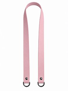 Alça Couro Ombro 2x80cm - Rosa/Onix