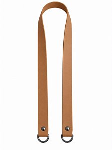 Alça Couro Ombro 2x80cm - Caramelo Escuro/Ônix