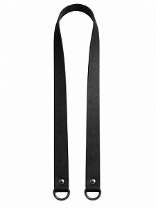 Alça Couro Ombro 2x80cm - Preto/Ônix