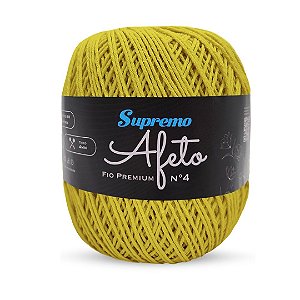 Fio Afeto Premium Supremo nº4 340m-Amarelo