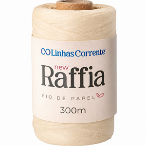 Fio de Papel - New Raffia 300M 100% Viscose - Sisal Claro