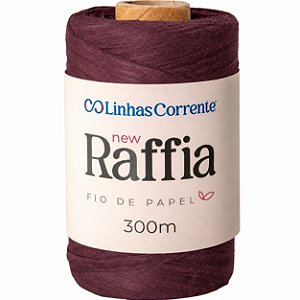 Fio de Papel - New Raffia 300M 100% Viscose - Bordô