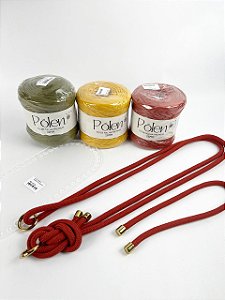 Kit Bolsa/Mateira RS - Pólen 28mm Canela (Déa - Aula Grátis)