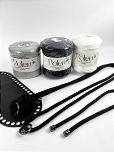 Kit Bolsa/Mateira RS - Pólen 28mm Preto (Déa - Aula Grátis)