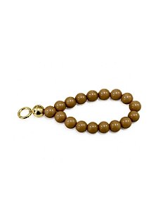 Alça Resina Queen Bee Clutch Déa Fios - Charuto/Dourado