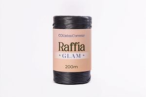 RAFFIA Glam 200m/110g Corrente-100%Polipropileno Reciclado Cor: Cinza Gala
