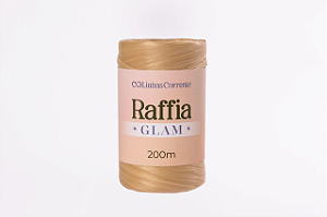 RAFFIA Glam 200m/110g Corrente-100%Polipropileno Reciclado Cor: Mocaccino