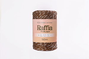 RAFFIA Lux Corrente 150m/125g-72%Papel/Viscose 28%Poliester Cor: Chocolate