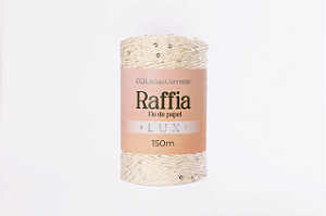 RAFFIA Lux Corrente 150m/125g-72%Papel/Viscose 28%Poliester Cor: Natural