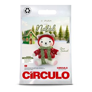KIT AMIGURUMI NATAL 26 - COR 4 Urso Samuel