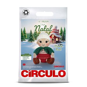 KIT AMIGURUMI NATAL 26 - COR 2 Mamãe Noel