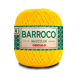 Barbante Barroco MaxColor 6 (200g/226m) - COR Canario 1289