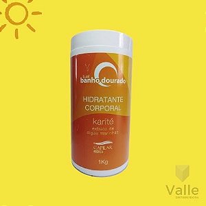Hidratante Corporal Karite Lual Banho Dourado Capilar 1kg