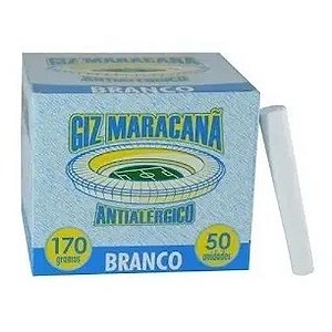 Giz maracanã antialérgico 50 uni Branco - Maracanã