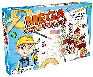 Jogo Mega construções 200peças - Pais e filhos
