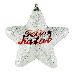 Pendente natalino estrela decorada - Master christmas