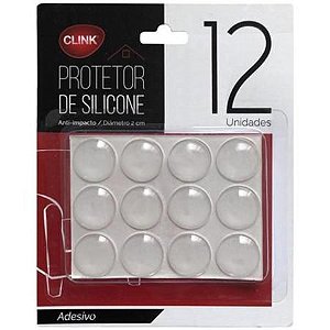 Protetor de silicone anti-impacto 12 unidades - diâmetro 2cm Clink