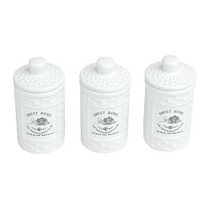 CJ 3 POTES DE PORCELANA SWEET HOME 150ml
