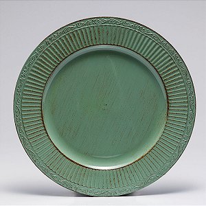 CJ 6 SOUSPLAT DE PLÁSTICO 33 CM DIAMETRO VERDE