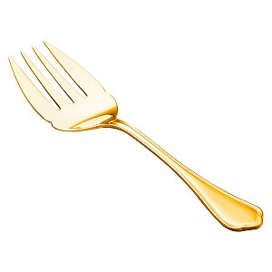 (UN) GARFO P/SERVIR PEIXE PVD DOURADO ZURICH
