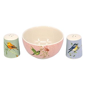 CJ DE SALEIRO E PIMENTEIRO DE CERAMICA - 2PCS - 6C