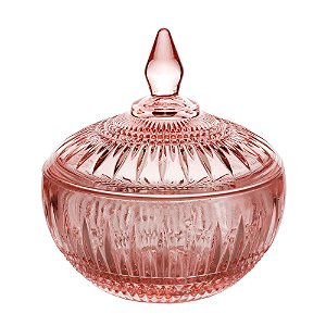 POTICHE DECORATIVA CRISTAL QUEEN ROSA 11x12cm