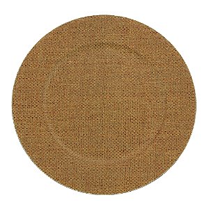 SOUSPLAT PLÁSTICO MESCLA MARROM 33cm