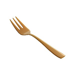 CJ 6 GARFOS AÇO INOX P/BOLO PISA ROSÉ GOLD