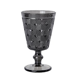 CJ 6 TAÇAS VIDRO P/ÁGUA SQUARE CINZA 250ml