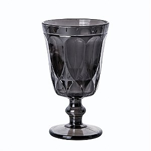 CJ 6 TAÇAS VIDRO P/ÁGUA CURVES CINZA 250ml