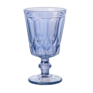 CJ 6 TAÇAS VIDRO P/ÁGUA CURVES AZUL 250ml