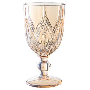 CJ 6 TAÇAS VIDRO P/ÁGUA ÂMBAR 376ml