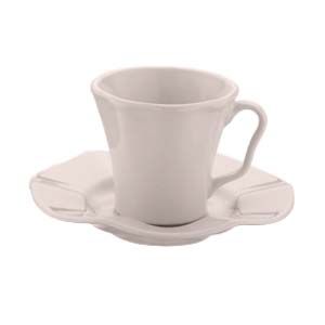 CJ 6 XÍCARAS PORCELANA P/CHÁ C/PIRES BERGAMA LILAC 275ml
