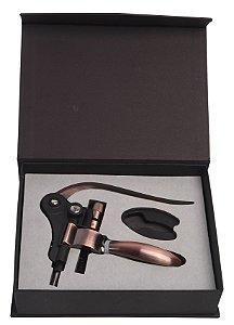 SACA-ROLHAS EM ZAMAC COR COBRE COM CORTADOR DE LACRE