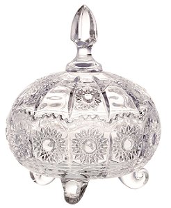 BOMBONIERE VERSAILLES EM CRISTAL ECOLOGICO 16X21CM