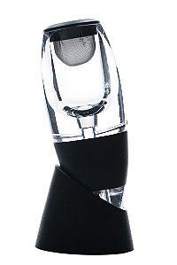 AERADOR ACRILICO PARA GARRAFA DE VINHO 14.5CM PRETO