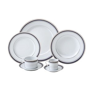 APARELHO DE JANTAR 42PC DE PORCELANA LIMOGES MIMOSA